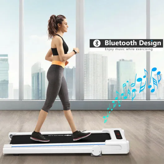 2.25 HP 3-in-1 Folding Treadmill with Remote Control-White