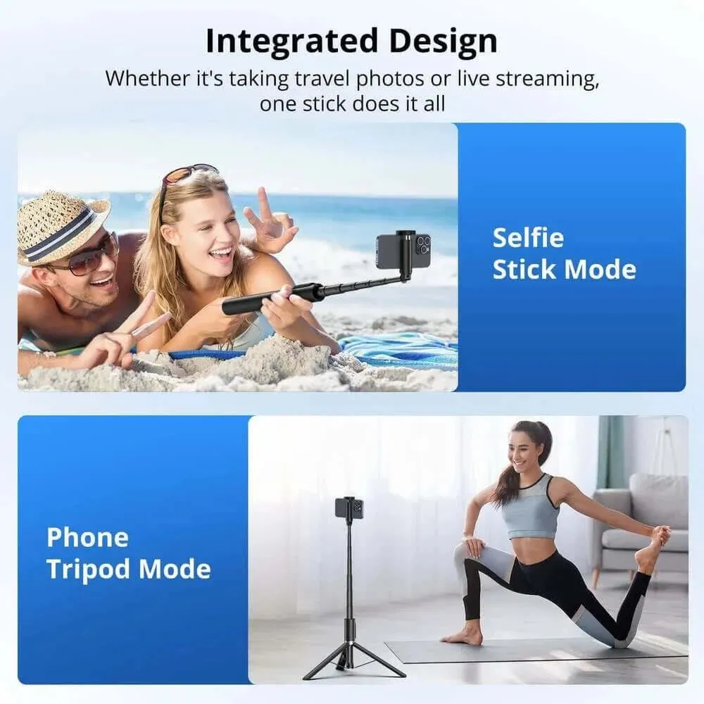 55 Inch Extendable Selfie Tripod, Phone Tripod Stand