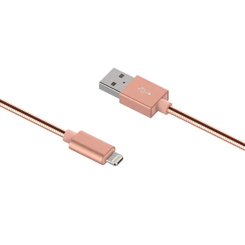 6 Ft. MFI Certified Lightning to USB Stainless Steel Cable - FINAL SALE