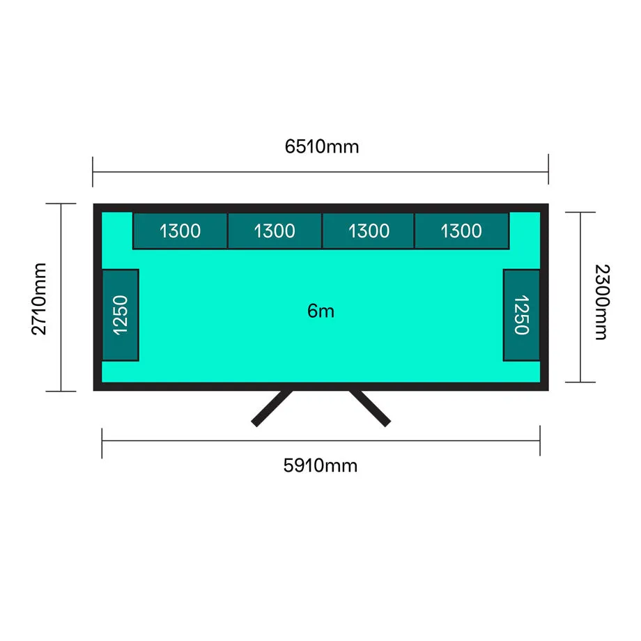 6-Meter LithiumVault Walk-In - CBWI06D11900 ||W6510 x D2710 x H2635mm