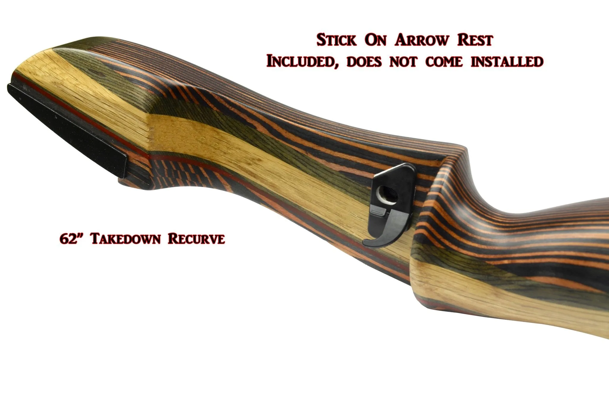 62" TIGERSHARK TAKEDOWN RECURVE BOW