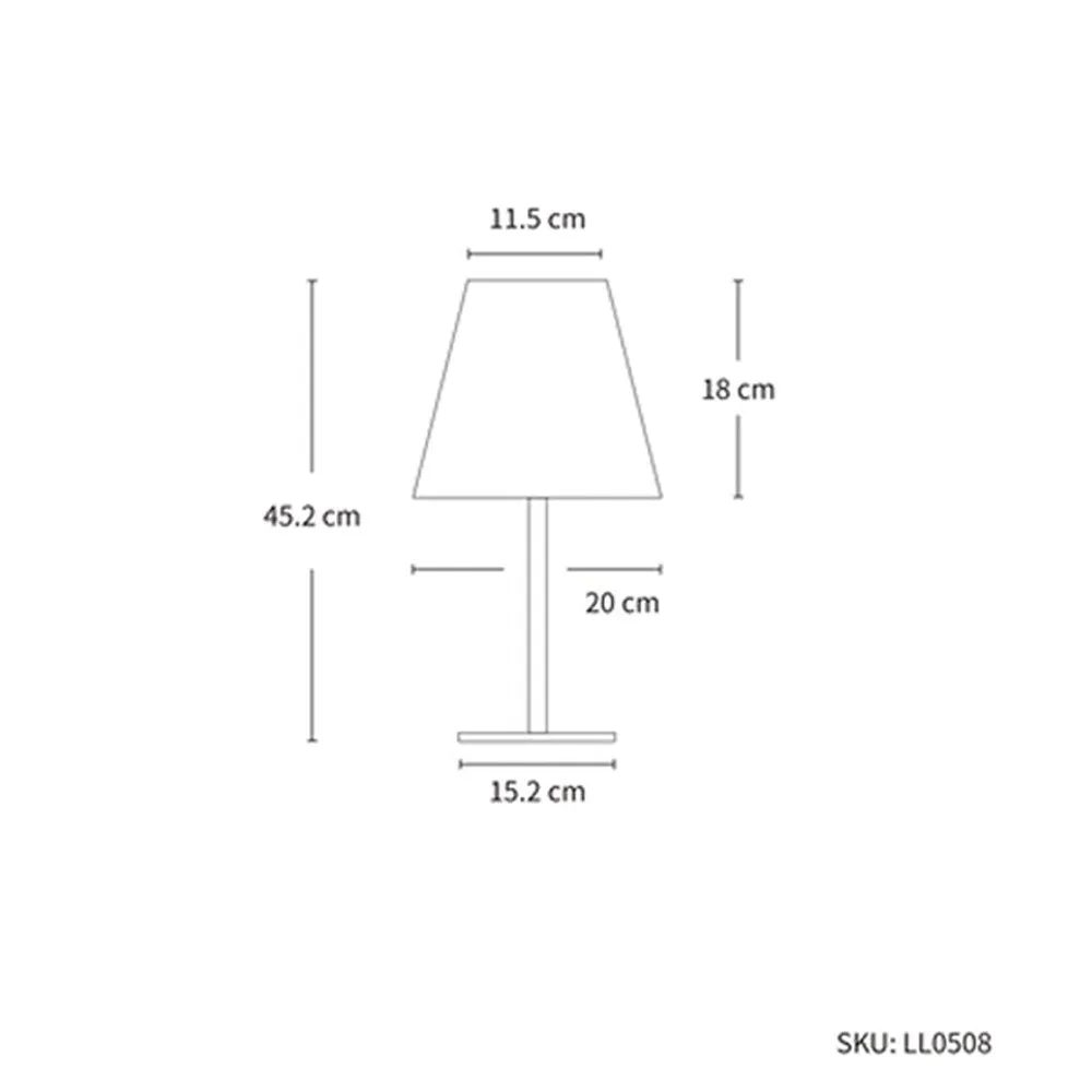 Amelia Solar & Battery Operated LED Table Lamp RGBW Outdoor or Indoor 452mm High, PL0214