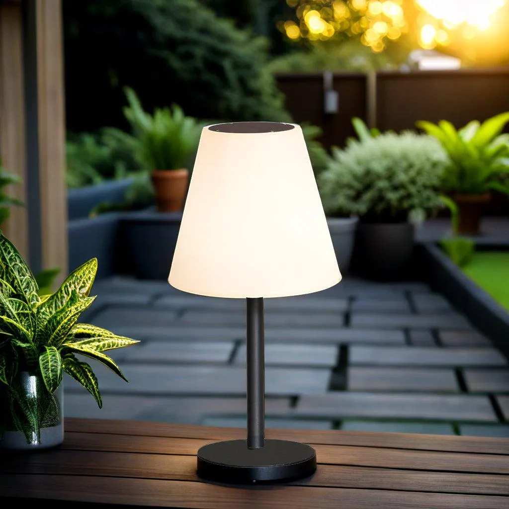 Amelia Solar & Battery Operated LED Table Lamp RGBW Outdoor or Indoor 452mm High, PL0214