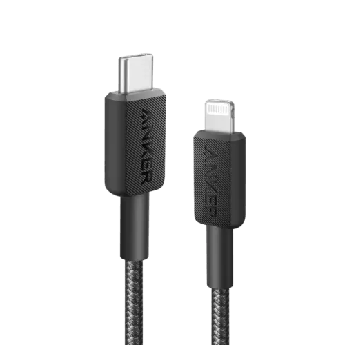 Anker 322 USB-C to Lightning Cable Braided (1.8m/6ft) -Black