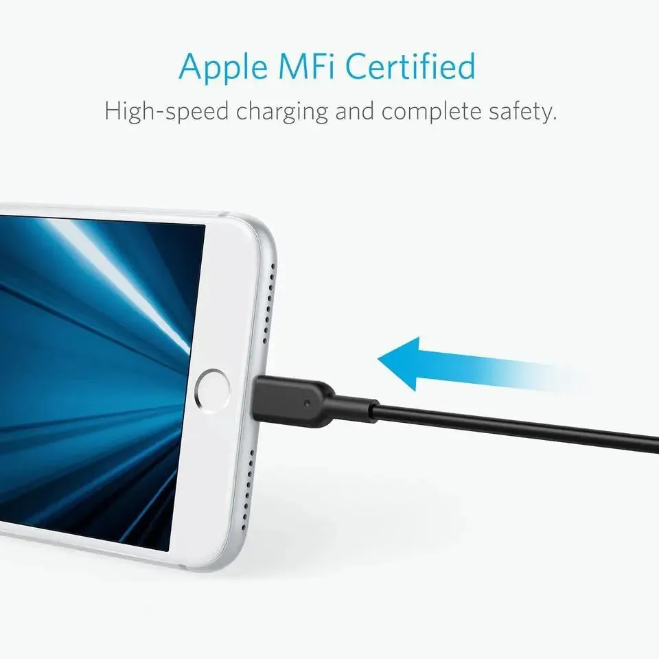 Anker PowerLine II Lightning Cable [MFi Certified] 1ft/0.3m Cable