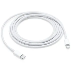 White Apple 2M Lightning to USB-C Cable - Model MW2R3ZM/A