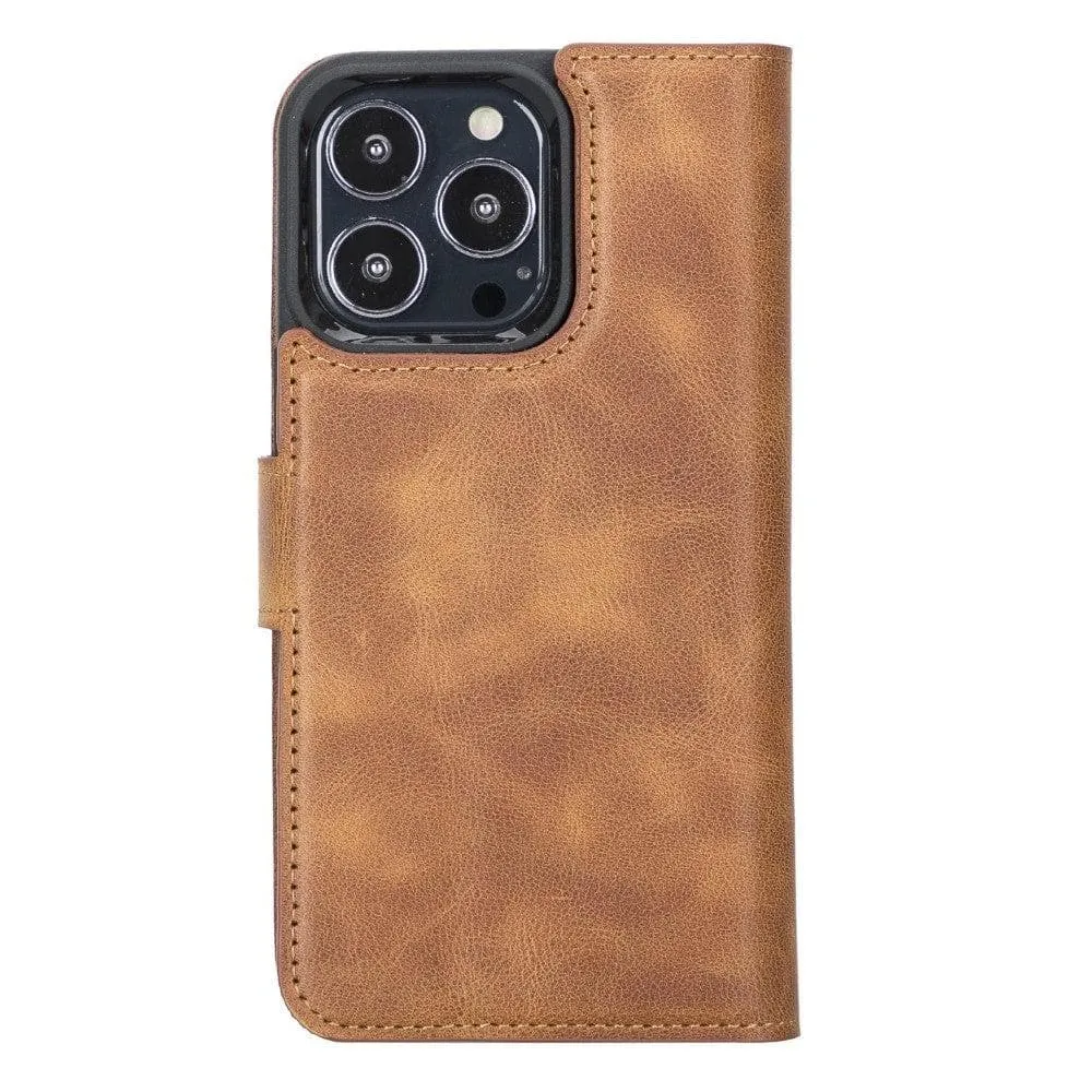 Apple iPhone 13 Series Detachable Leather Wallet Case - MW