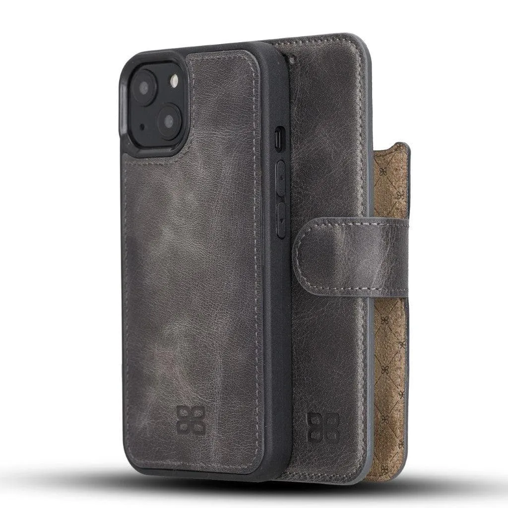 Apple iPhone 13 Series Detachable Leather Wallet Case - MW