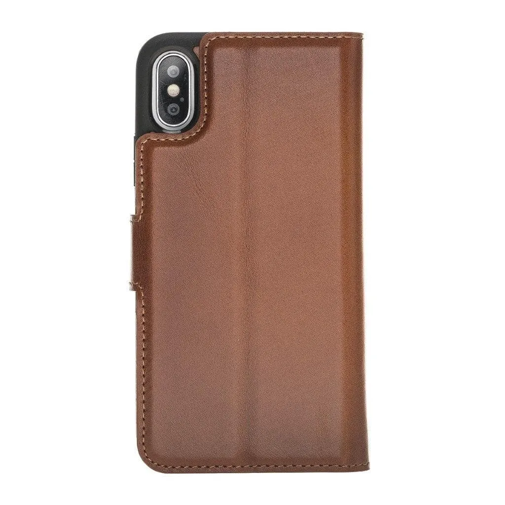 Apple iPhone X Series Detachable Leather Wallet Case - MW