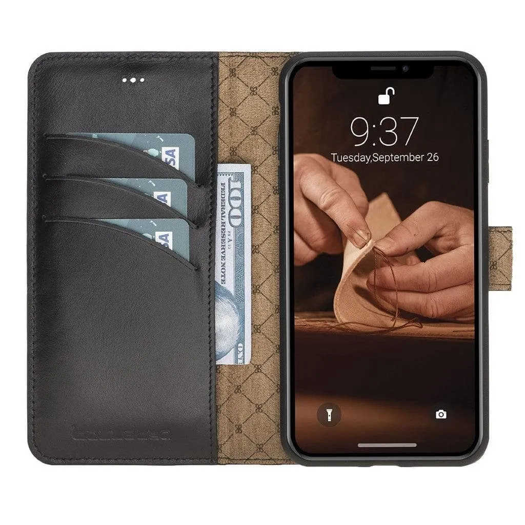 Apple iPhone X Series Detachable Leather Wallet Case - MW