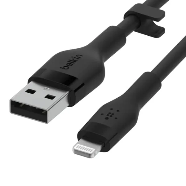 BELKIN BoostCharge Flex USB-A Cable with Lightning Connector Black