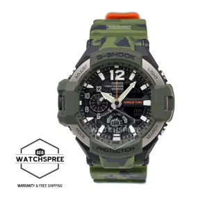 Casio G-Shock Master of G Gravitymaster Series Master in Olive Drab Camouflage Resin Band Watch GA1100SC-3A