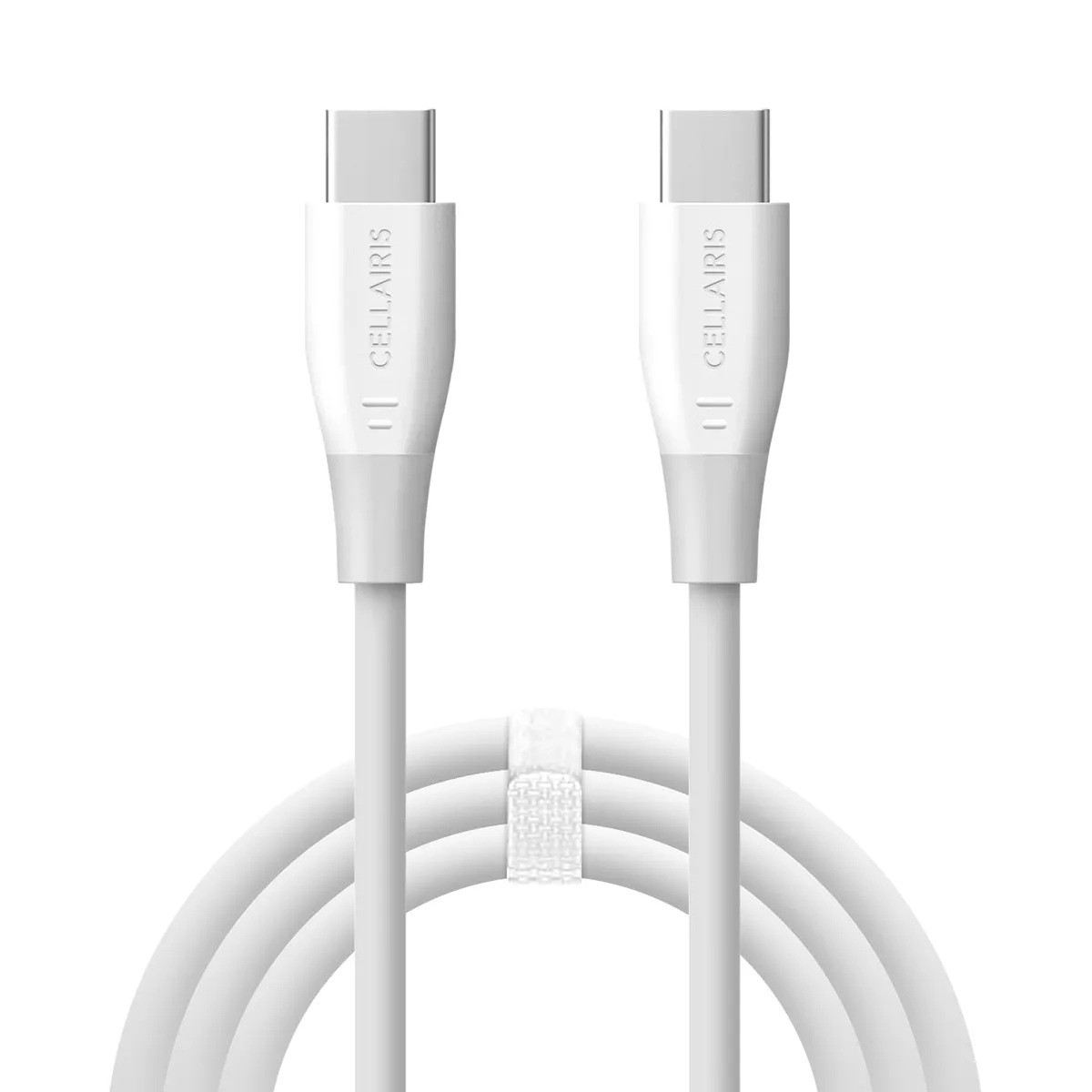 Charge Cable - 6FT USB-C to USB-C 60W TPE White Cables