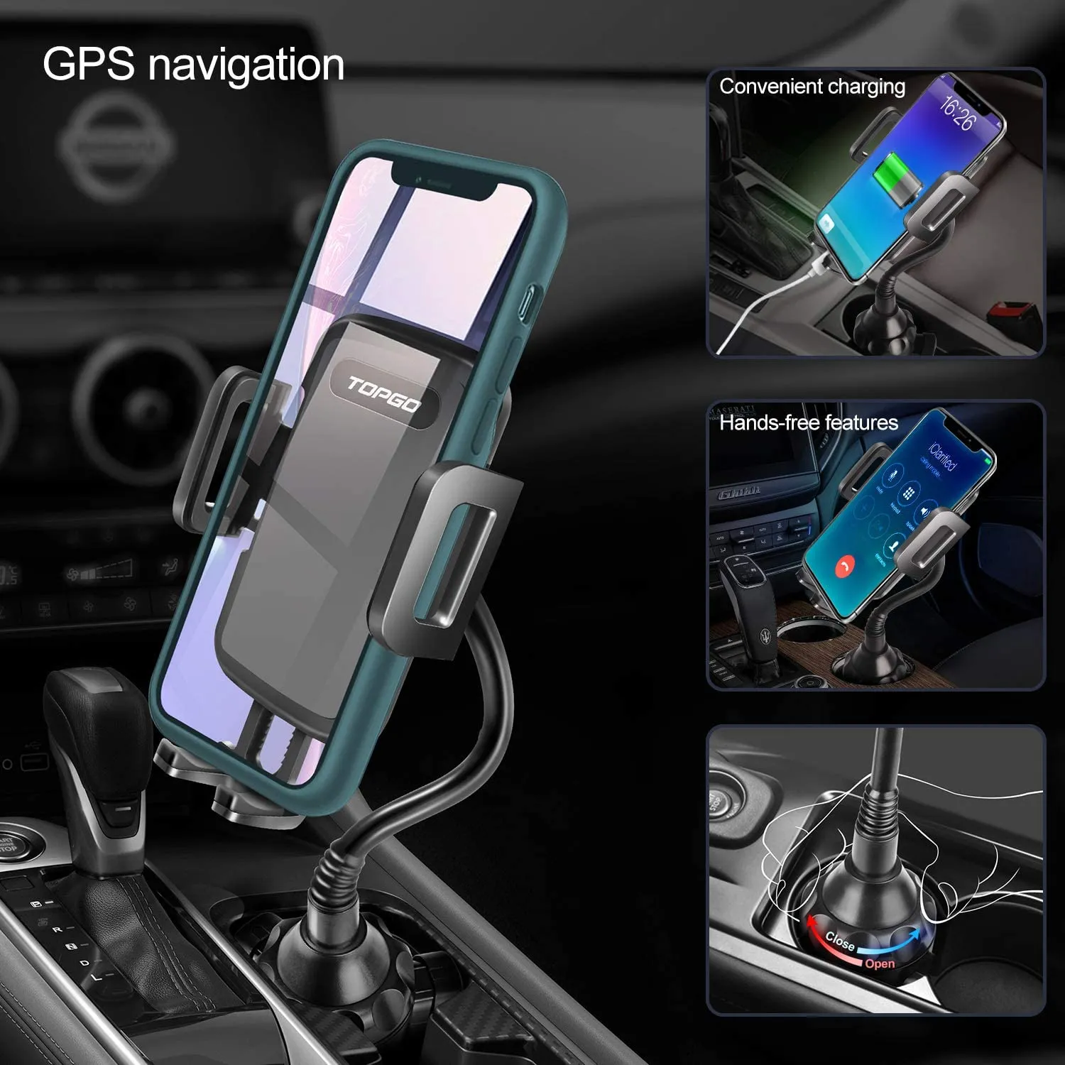 Cup Holder Phone Mount Gooseneck Version - TBC1