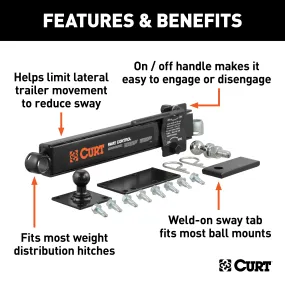 CURT 17200 CURT 17200 Trailer Anti-Sway Bar Control Kit