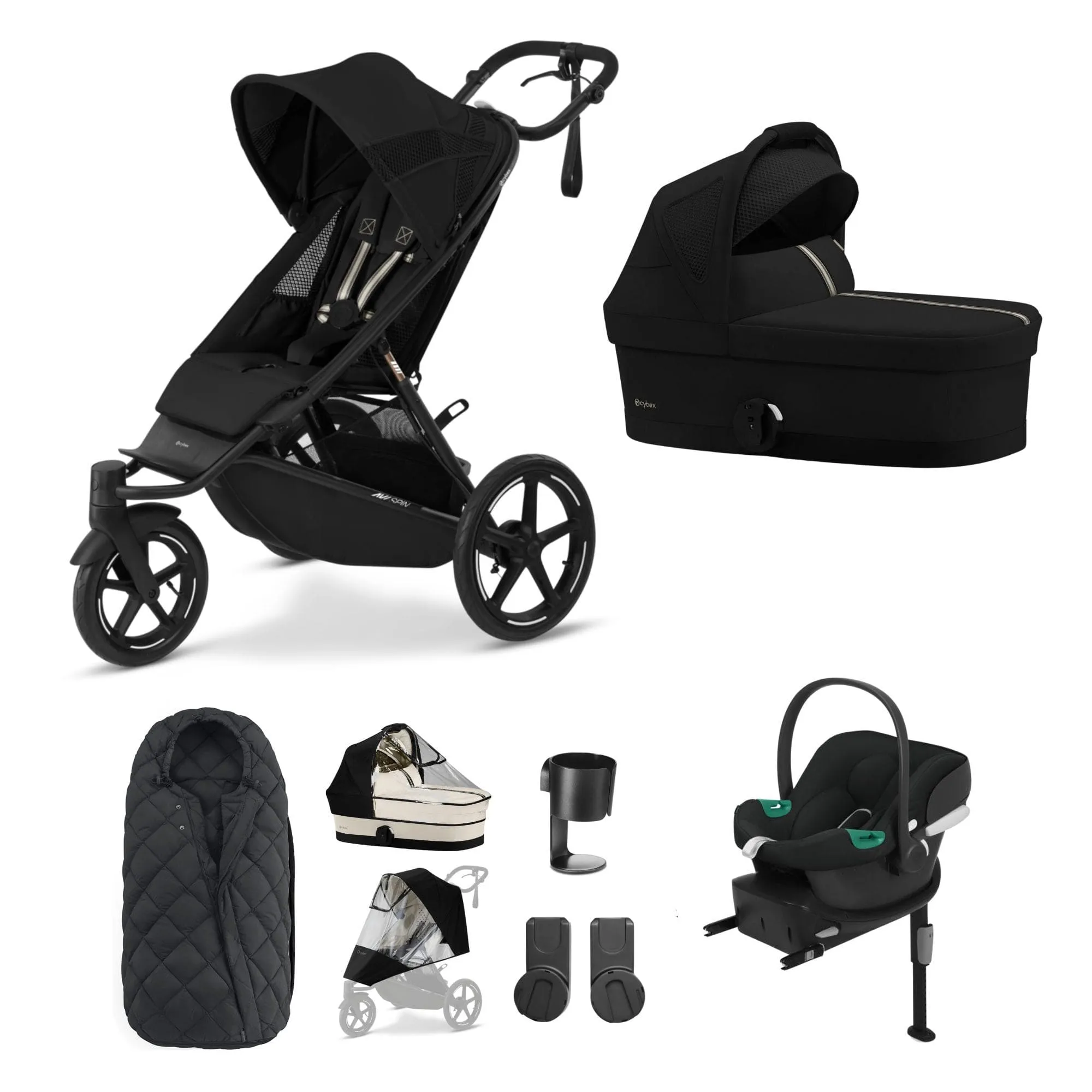 Cybex Avi Spin Comfort Kit - Moon Black