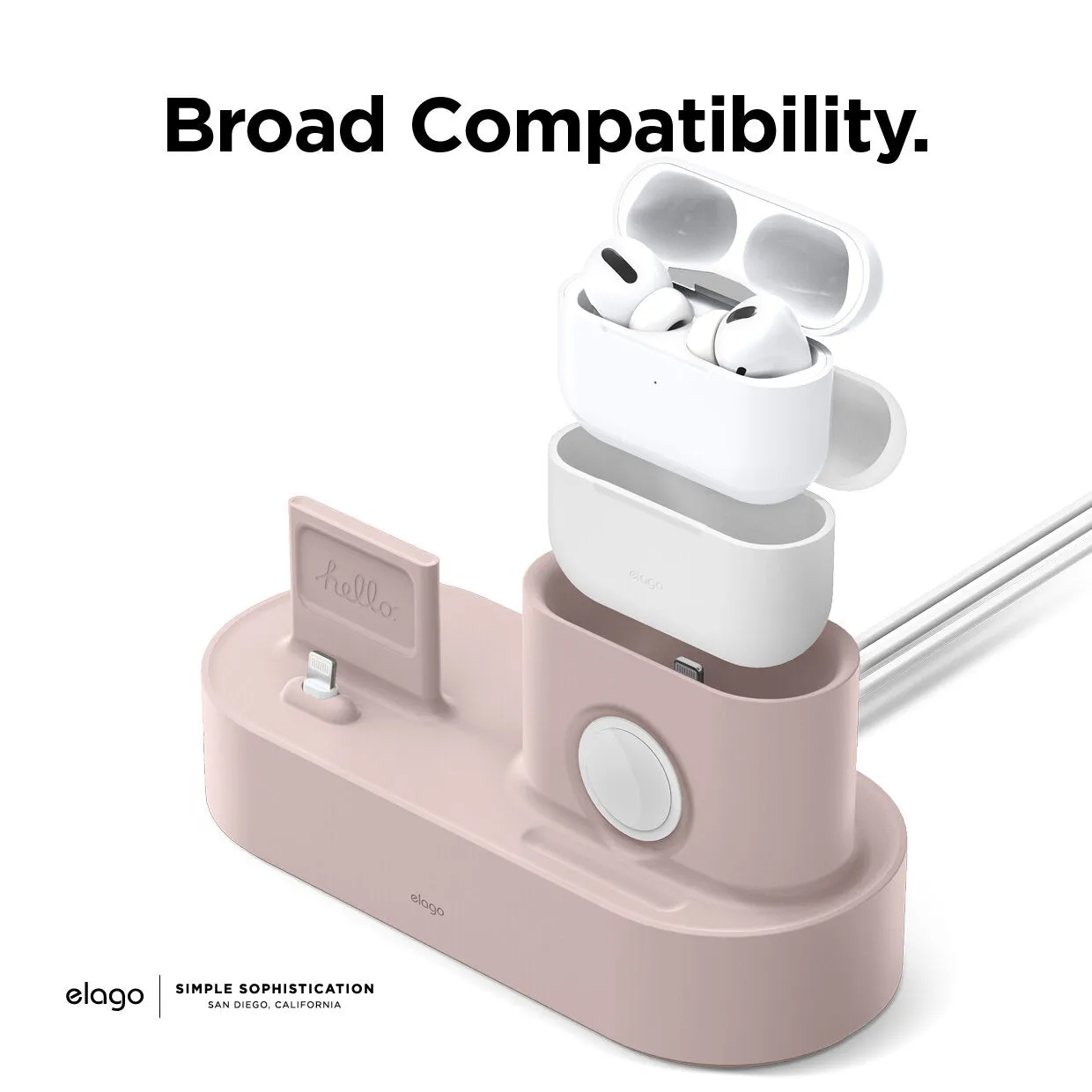 Elago 3 in 1 Charging Hub Compatible With AirPods Pro