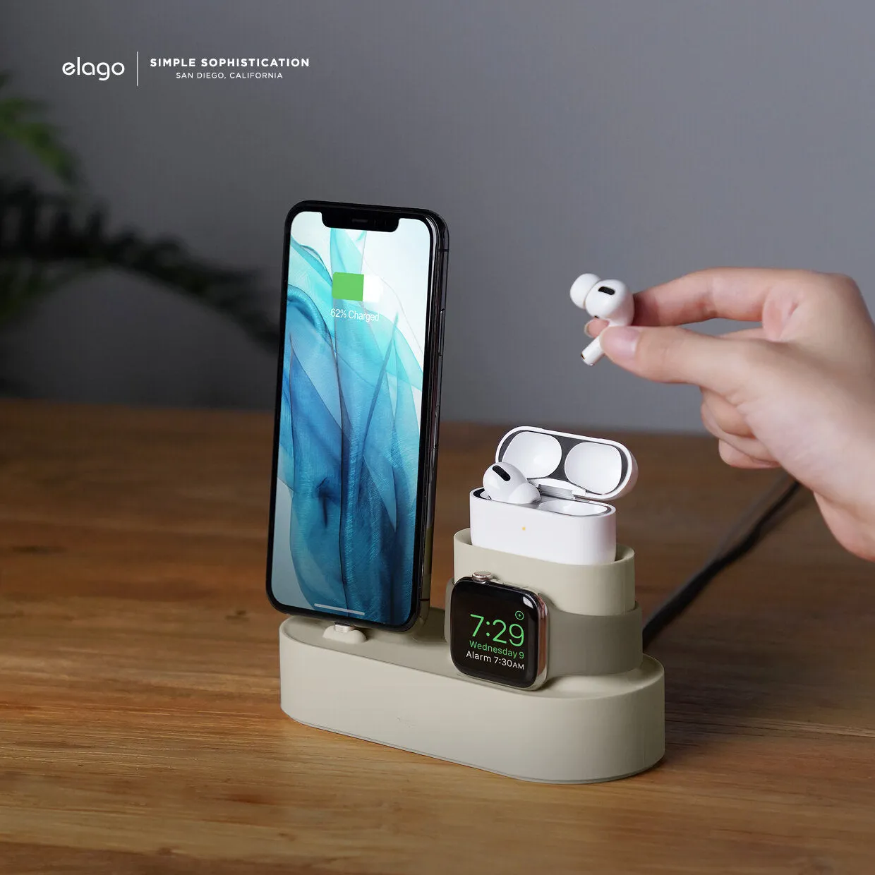 Elago 3 in 1 Charging Hub Compatible With AirPods Pro