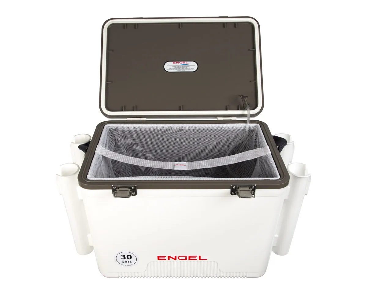 Engel 30QT Live Bait Dry Box/Cooler w/ Rod Holders