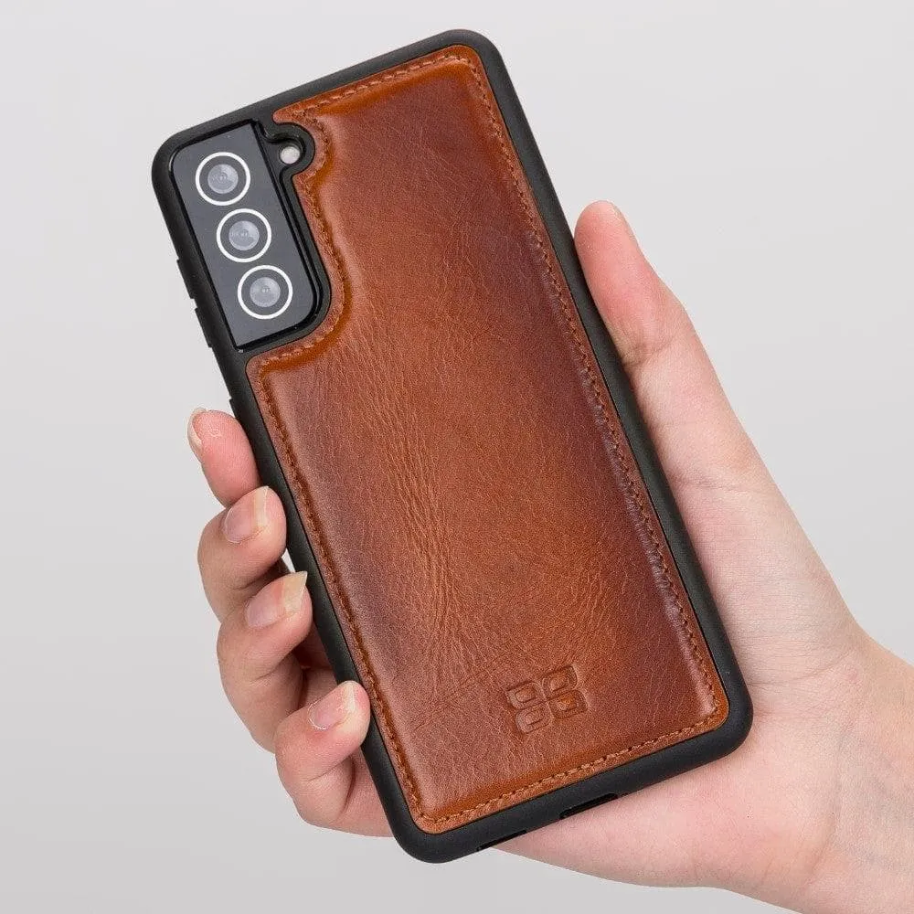 Flex Cover Back Leather Cases for Samsung Galaxy S21 Series