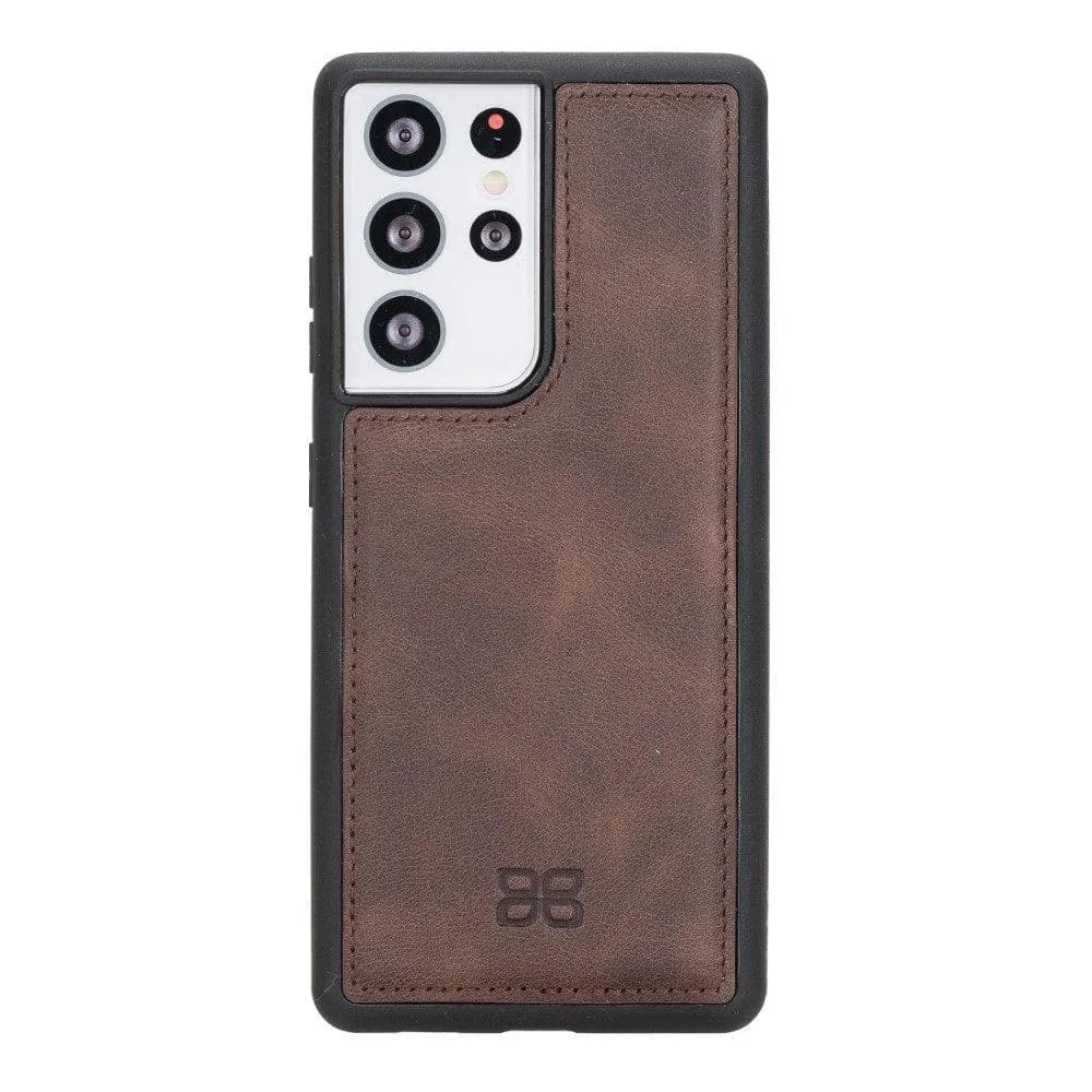 Flex Cover Back Leather Cases for Samsung Galaxy S21 Series