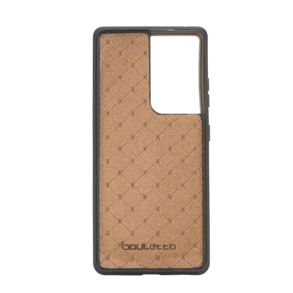 Flex Cover Back with Card Holder Leather Cases for Samsung Galaxy S21 Series