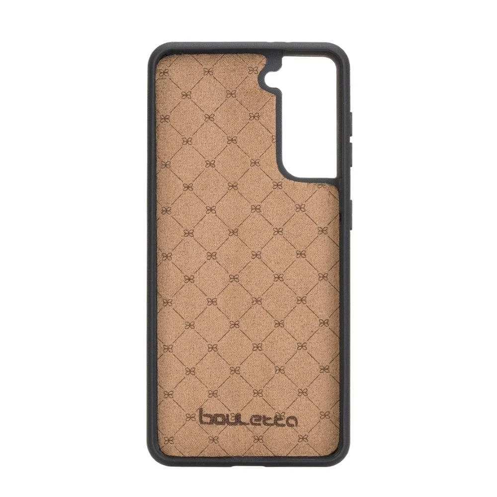 Flex Cover Back with Card Holder Leather Cases for Samsung Galaxy S21 Series