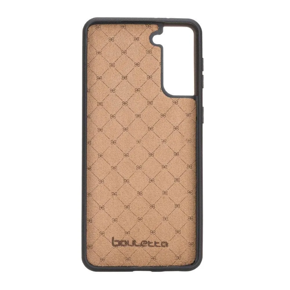 Flex Cover Back with Card Holder Leather Cases for Samsung Galaxy S21 Series