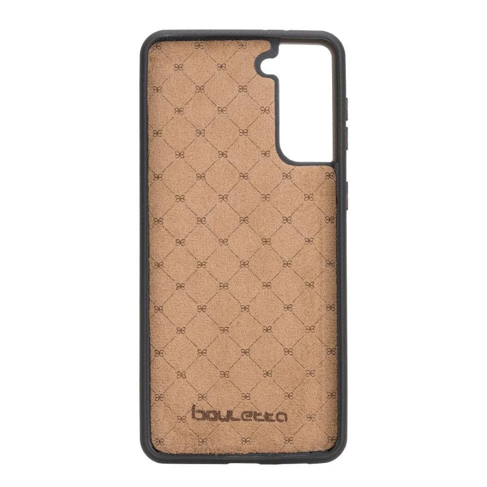 Flex Cover Back with Card Holder Leather Cases for Samsung Galaxy S21 Series