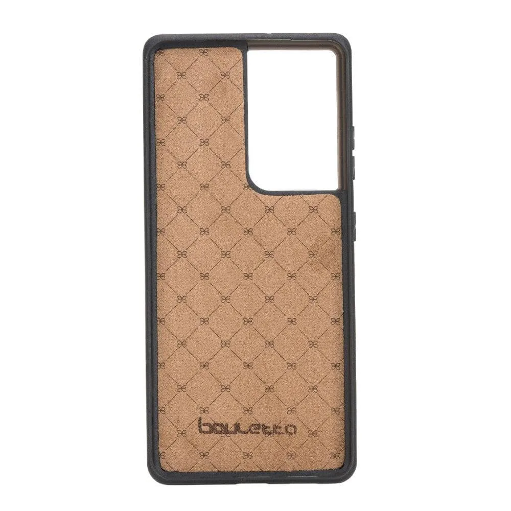 Flex Cover Back with Card Holder Leather Cases for Samsung Galaxy S21 Series