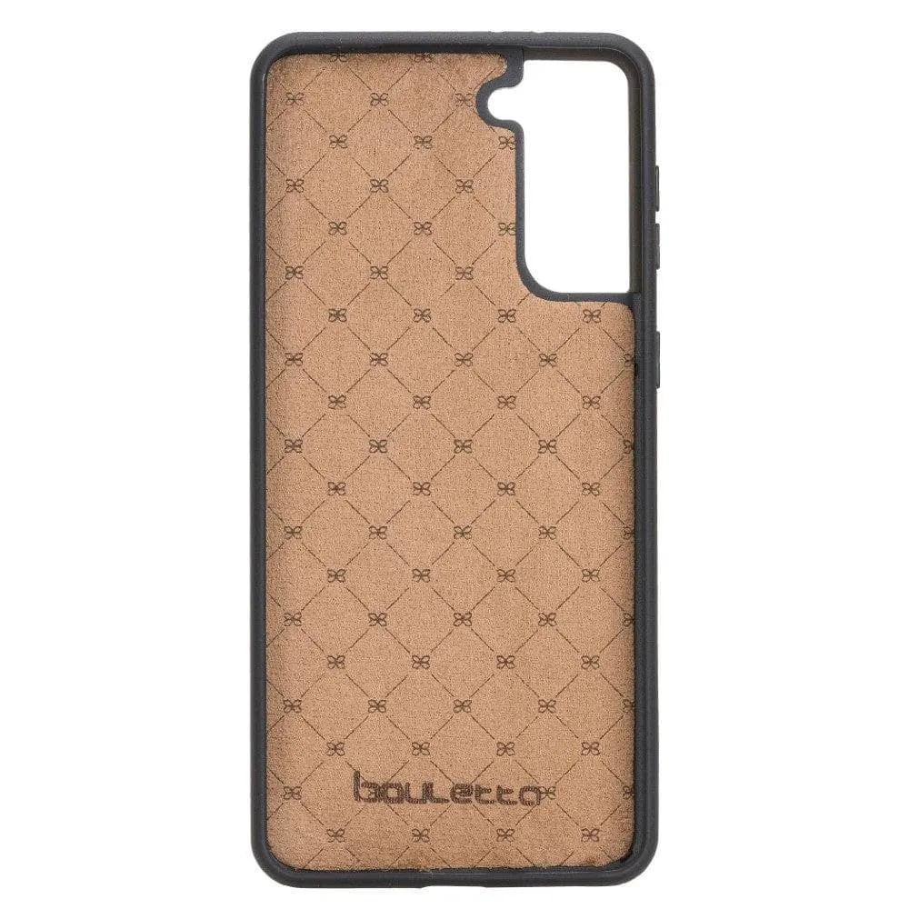 Flex Cover Back with Card Holder Leather Cases for Samsung Galaxy S21 Series