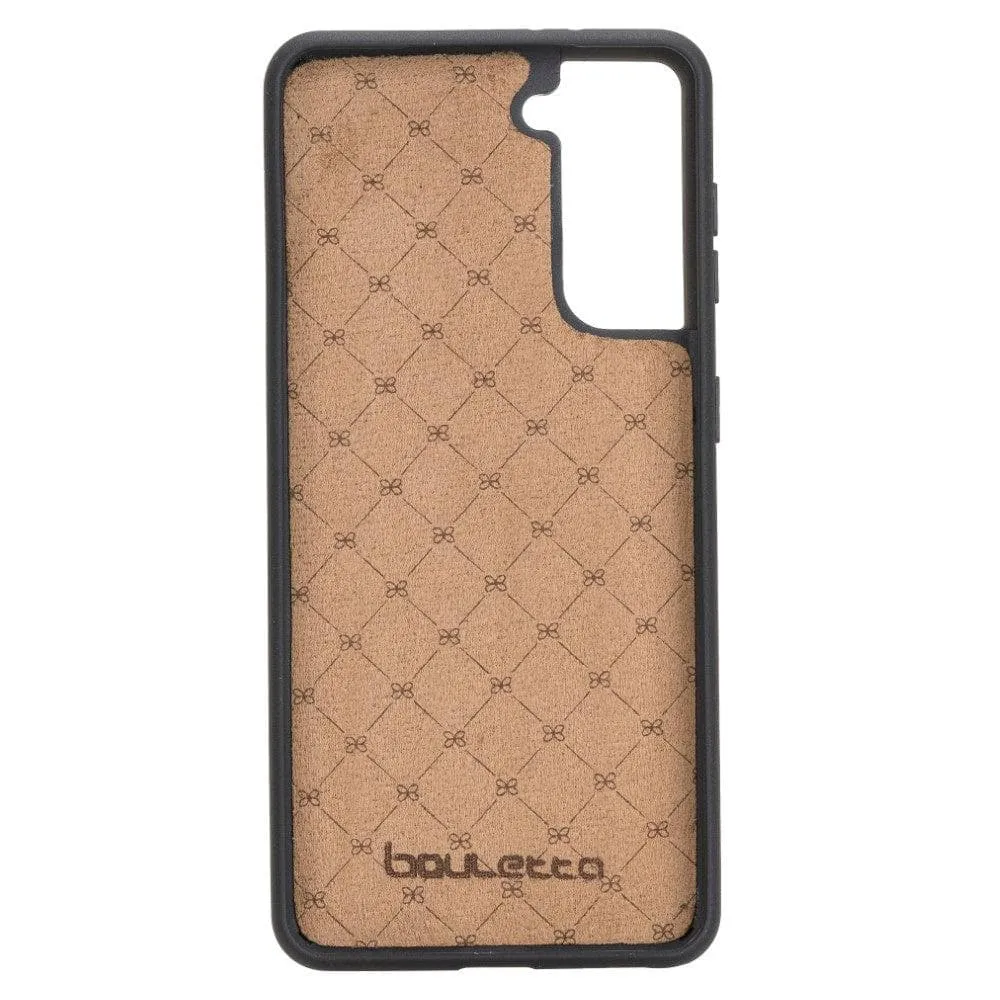 Flex Cover Back with Card Holder Leather Cases for Samsung Galaxy S21 Series