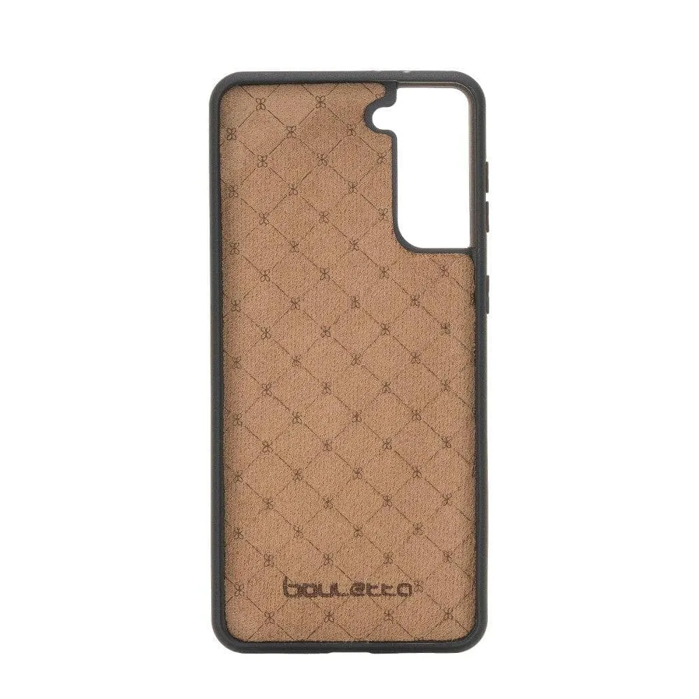 Flex Cover Back with Card Holder Leather Cases for Samsung Galaxy S21 Series