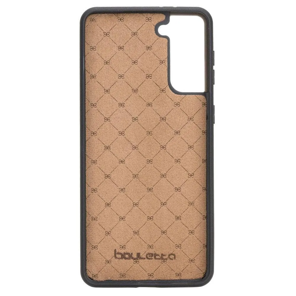 Flex Cover Back with Card Holder Leather Cases for Samsung Galaxy S21 Series