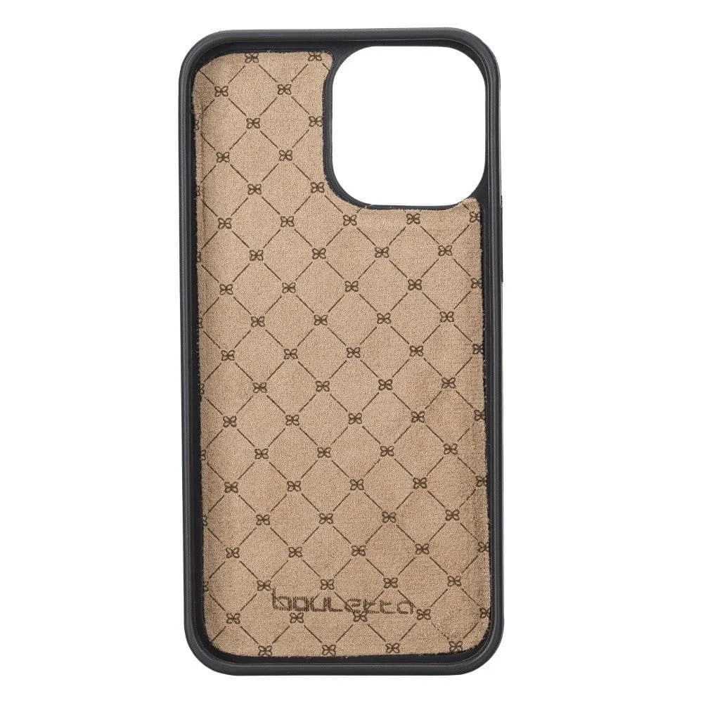 Flexible Leather Back Cover with Card Holder for iPhone 13 Series