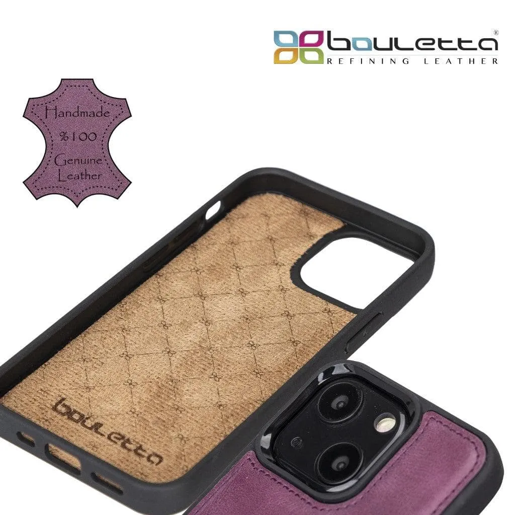 Flexible Leather Back Cover with Card Holder for iPhone 13 Series