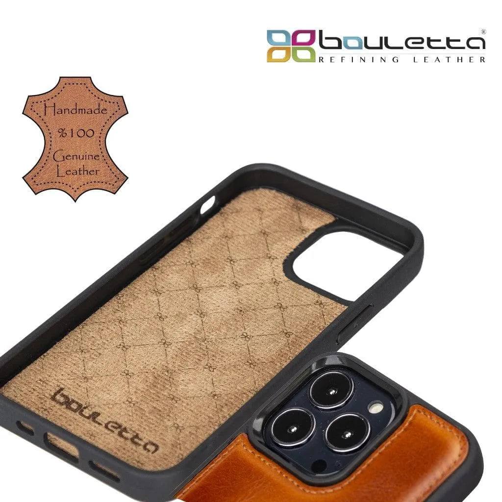 Flexible Leather Back Cover with Card Holder for iPhone 13 Series