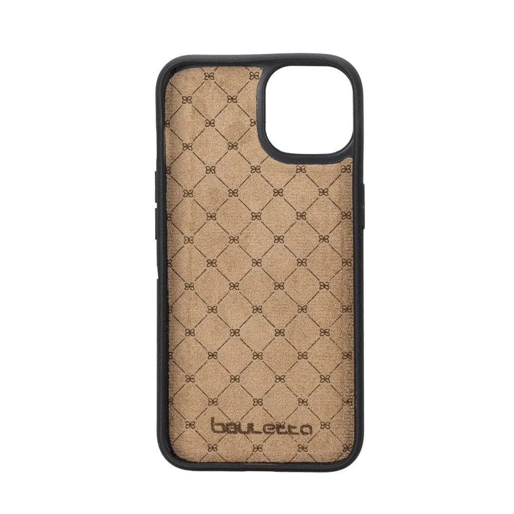 Flexible Leather Back Cover with Card Holder for iPhone 14 Series