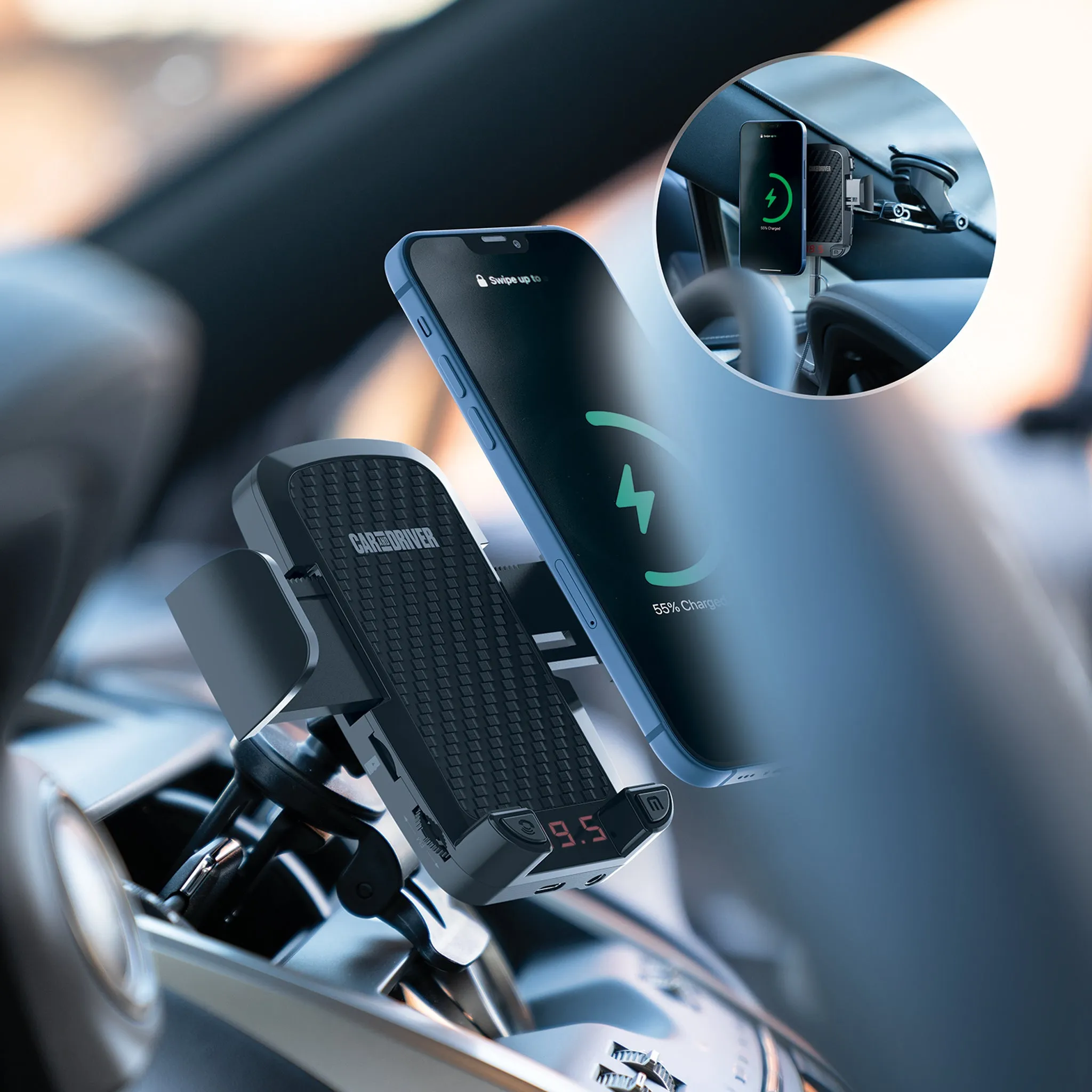 FMX500: BLUETOOTH® NOISE-CANCELING FM TRANSMITTER WITH SIRI® AND GOOGLE ASSISTANT™ - CAR AND DRIVER FMX500