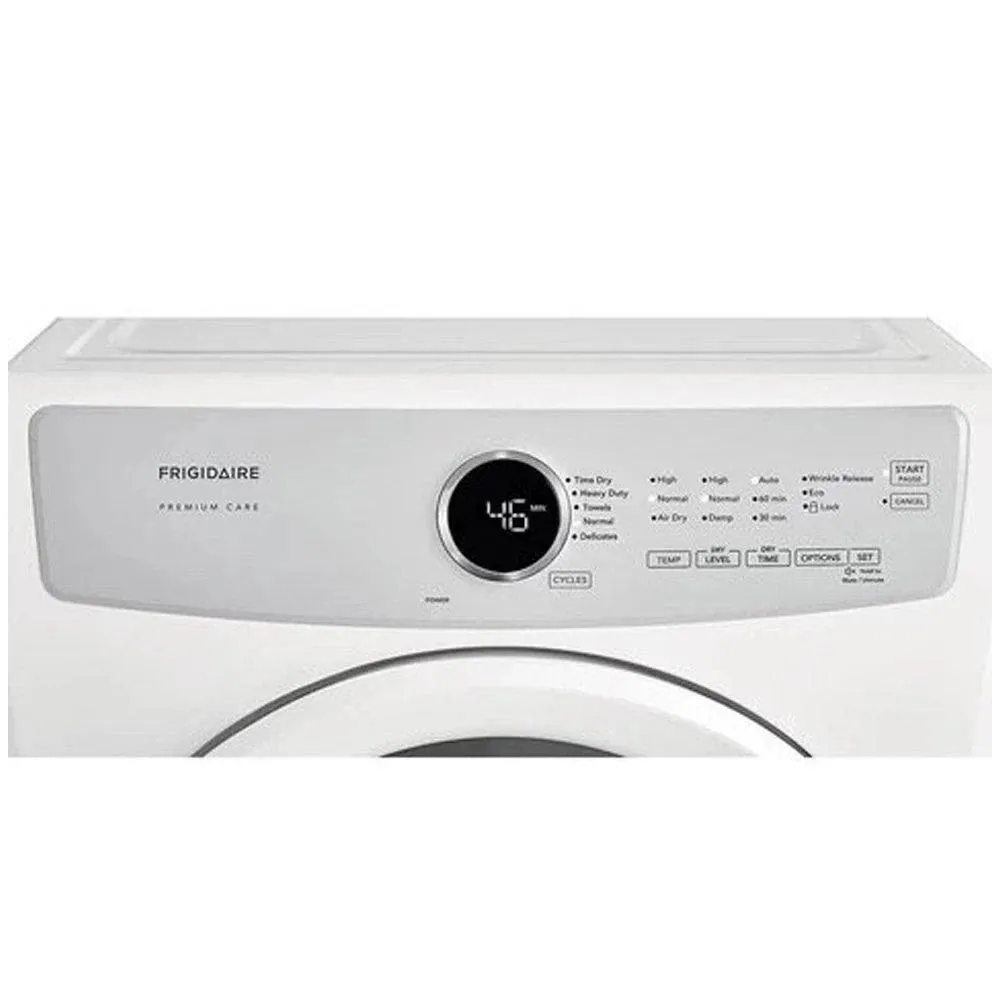 Frigidaire Residential Electric Dryer White 8 Cu. Ft.