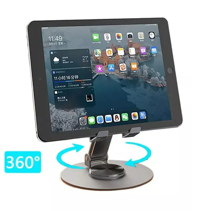 Full Metal 360-Degree Rotating Stress-Relieving Phone and Tablet Universal Stand