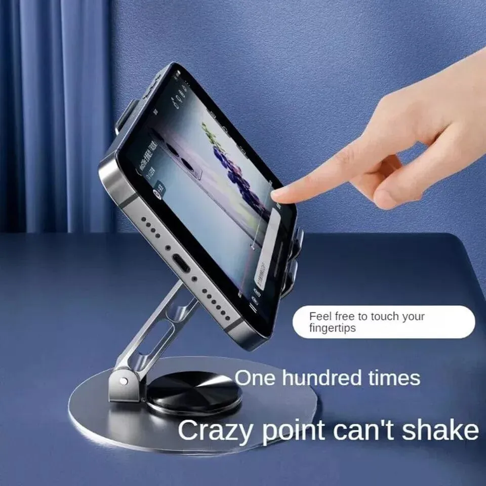 Full Metal 360-Degree Rotating Stress-Relieving Phone and Tablet Universal Stand