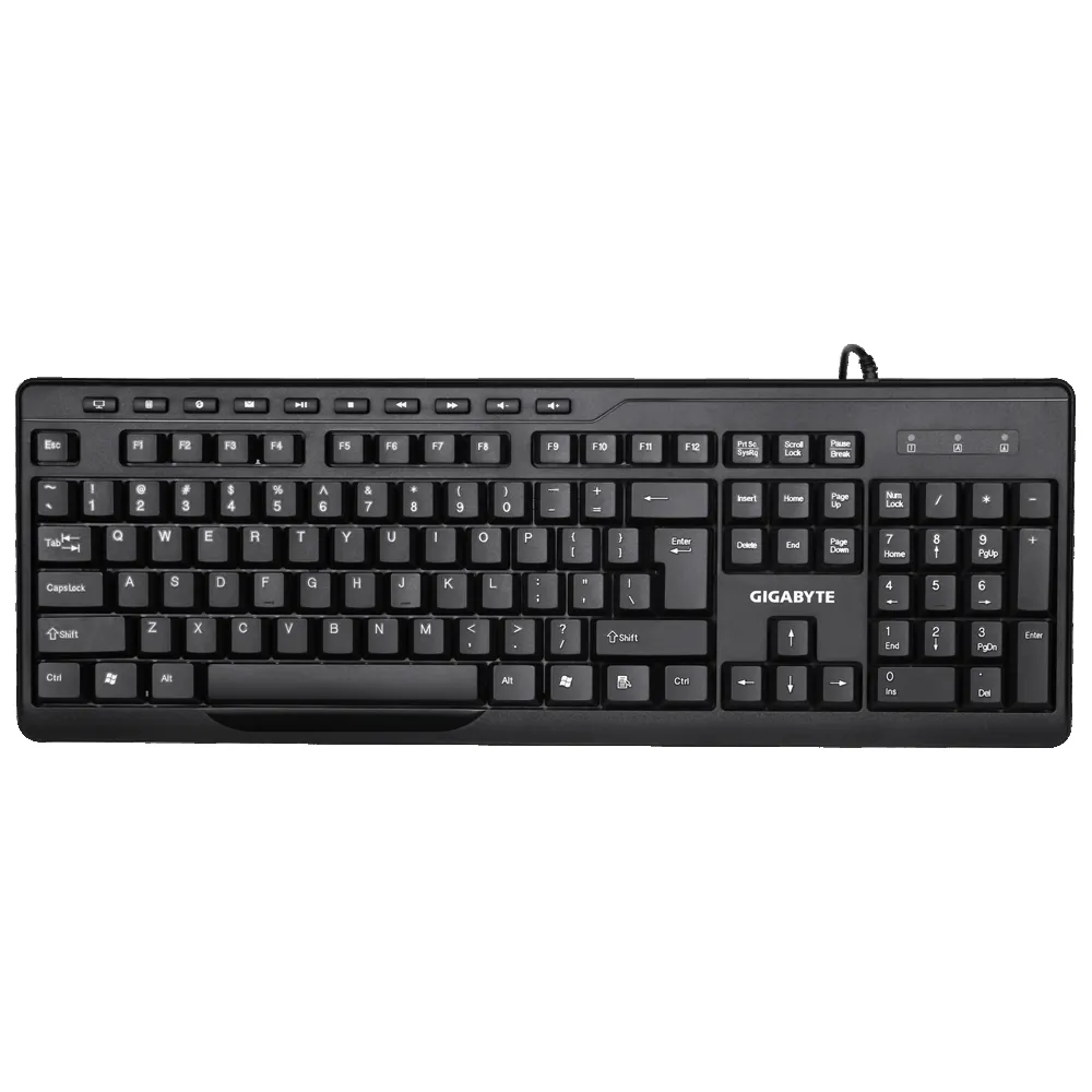 Gigabyte KM6300-UK Wired Keyboard & Mouse Combo Set, Desktop Keyboard Set Wired, USB Plug and Play