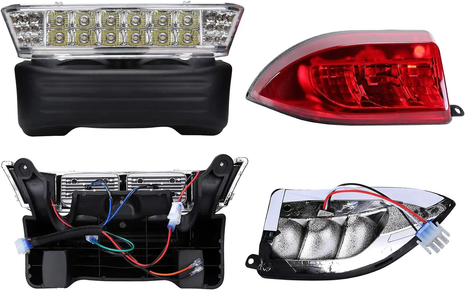 Golf Cart Light Headlight Tail Light Kit for Club Car - 10L0L