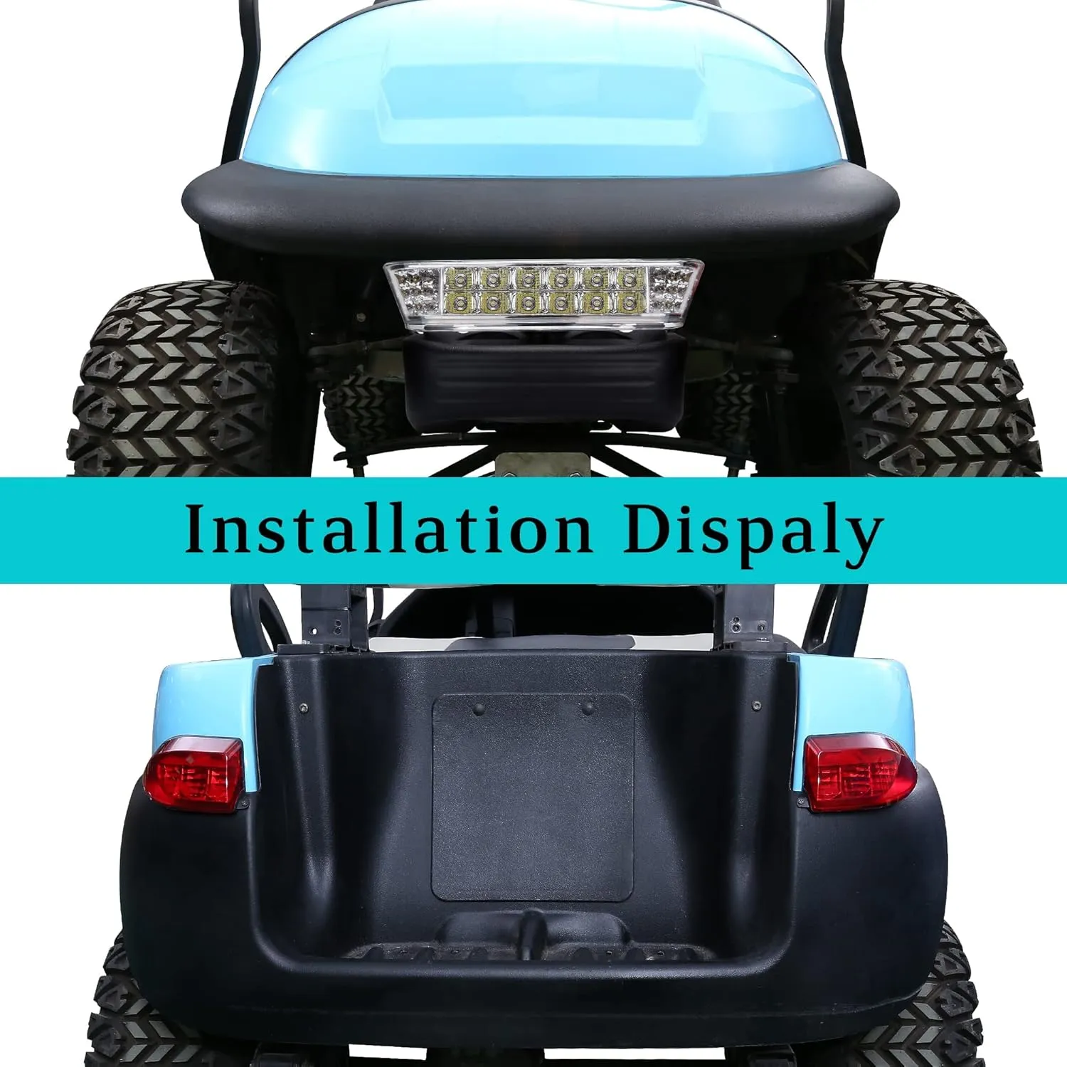 Golf Cart Light Headlight Tail Light Kit for Club Car - 10L0L