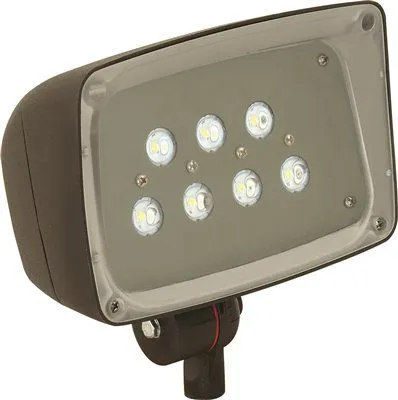 Hubbell Lighting Led Fsl Decorative Floodlight 26.5 Watt 5100K 2040 Lumen 120-277 Volts Wide Beam Spread Dark Bronze