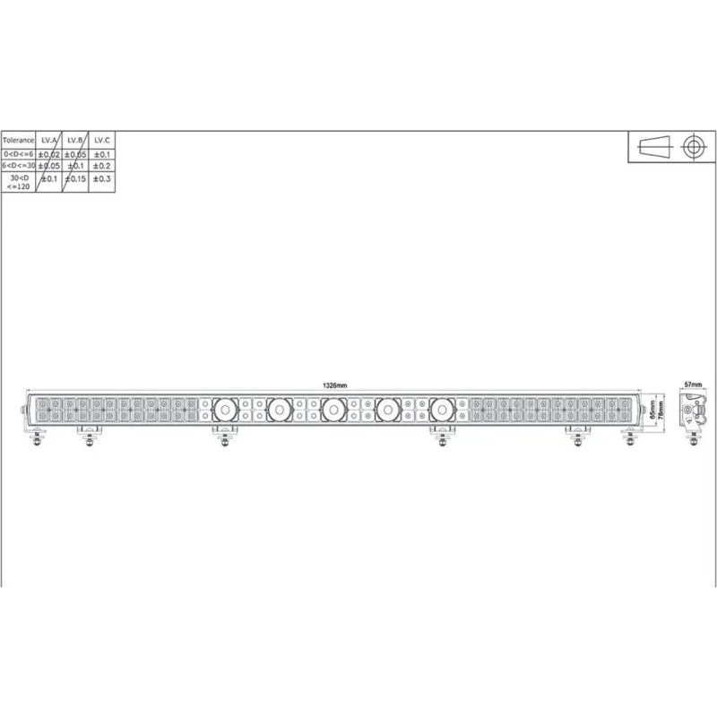 Ignite Laser LED Lightbar Combo Beam