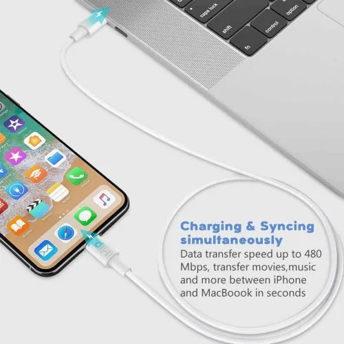 iHip 3ft PVC Lightning to Type-C Charging Cable