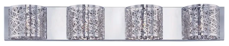 Inca 4.25" x 5" Vanity Lighting with 4 Light bulbs included - Polished Chrome