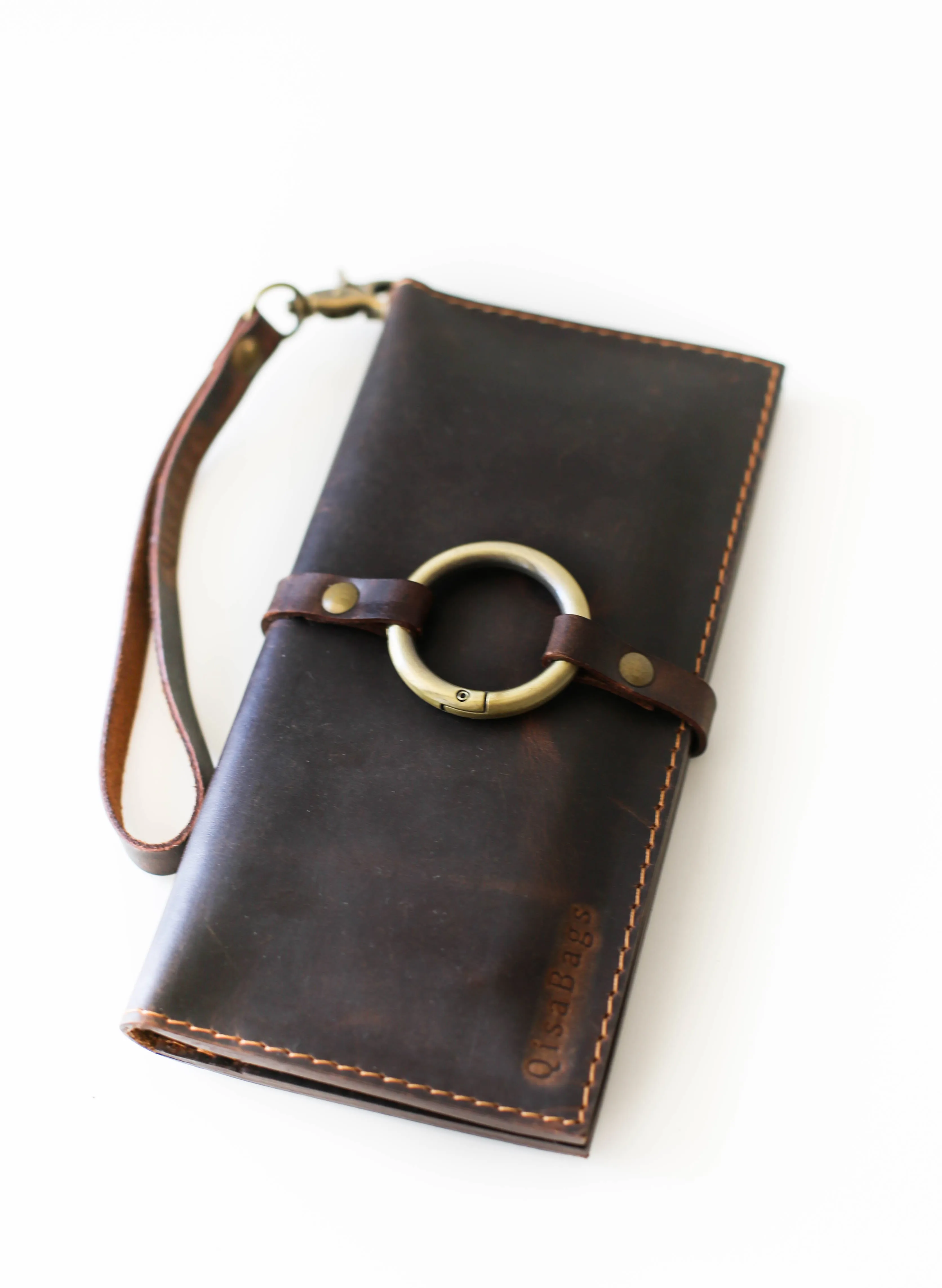 Long Leather Wallets - Phone Wallets with zipper